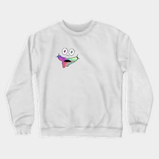 Rainbow Mouth Funky Art Crewneck Sweatshirt